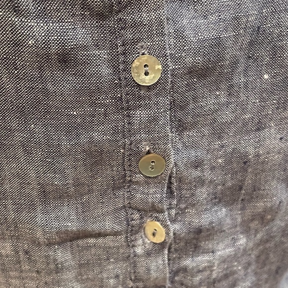 Artisan NY pullover sleeveless linen lagenlook minimalist blue dress extra small - Picture 8 of 11